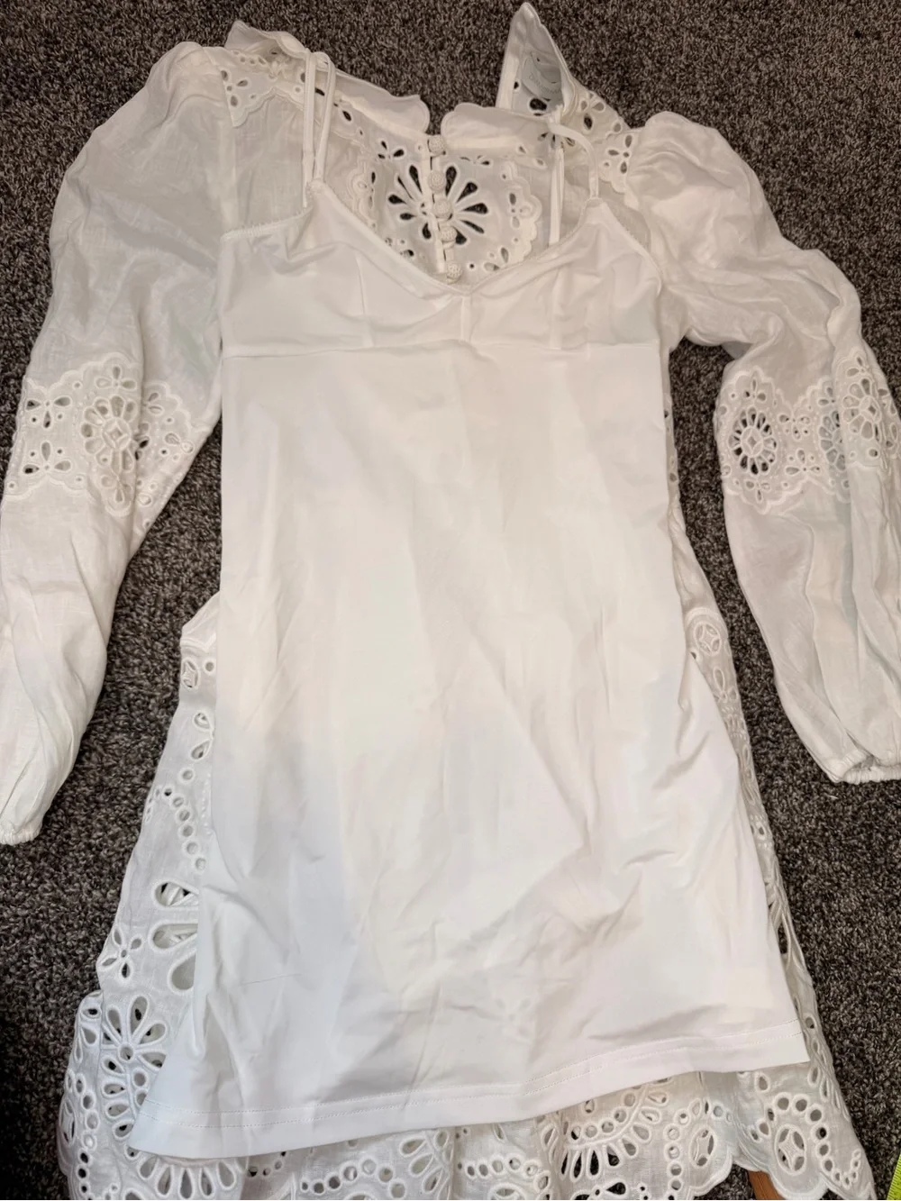 Zimmermann Acacia Broderie Mini Dress - Size OP - Picture 5 of 10